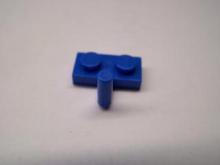 Lego Placaté upravené 1 × 2 s držadlem nahoru modrá
