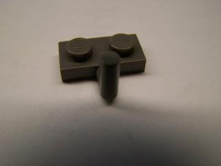 Lego Placaté upravené 1 × 2 s držadlem nahoru tmavě šedá