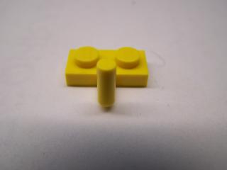 Lego Placaté upravené 1 × 2 s držadlem nahoru žlutá
