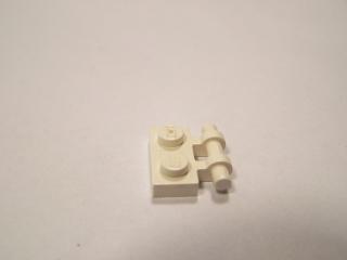 Lego Placaté upravené 1 × 2 s rukojetí na straně-volné konce bílá