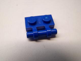 Lego Placaté upravené 1 × 2 s rukojetí na straně-volné konce modrá