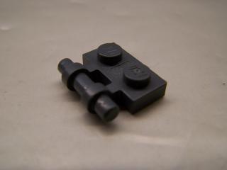 Lego Placaté upravené 1 × 2 s rukojetí na straně-volné konce tmavě modrošedá