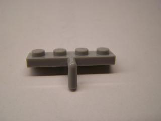 Lego Placaté upravené 1 × 4 s držadlem dolu světle modrošedá