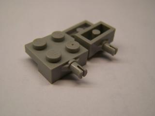 Lego Placaté upravené 2 × 2 s kulatým držákem světle šedá