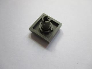 Lego Placaté upravené 2 × 2  s spodním nopem tmavě šedá