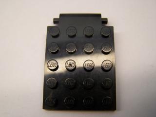 Lego Placaté upravené 4 × 5 dveře s pastí a závěsem černá