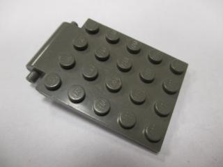 Lego Placaté upravené 4 × 5 dveře s pastí a závěsem tmavě šedá