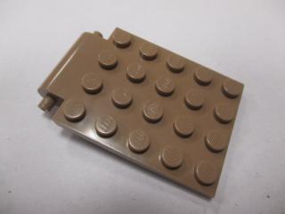 Lego Placaté upravené 4 × 5 dveře s pastí a závěsem tmavě tělová