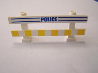 Lego Plot 1 × 8 × 2 2/3 s nálepkou police a žlutých pruhů