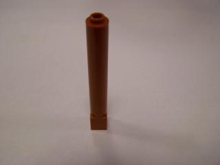 Lego Podstavec 1 × 1 × 6 pevný pilíř tmavě oranžová