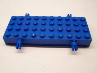 Lego Podvozek brick upravené 4 × 10 s 4 piny modrá