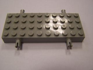 Lego Podvozek brick upravené 4 × 10 s 4 piny světle šedá
