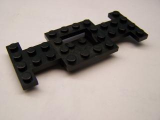 Lego Podvozek základní 4 × 10 × 2/3 s 2 × 2  bez středového otvoru černá