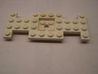 Lego Podvozek základní 4 × 10 × 2/3 s 2 × 2 vestavěný střed s středovým otvorem