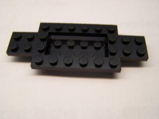 Lego Podvozek základní 4 × 10 × 2/3 s 4 × 2 zapuštěný střed černá