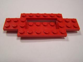 Lego Podvozek základní 4 × 10 × 2/3 s 4 × 2 zapuštěný střed červená