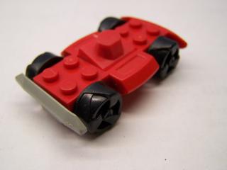 Lego Podvozek základní 4 × 6 závodní základna s kolečky s nárazníky červená