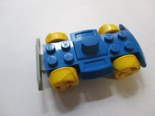 Lego Podvozek základní 4 × 6 závodní základna s kolečky s nárazníky modrá