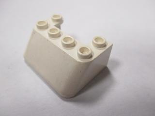 Lego Přední okno 3 × 4 × 1 1/3 s 6 nopy na vrcholu bílá