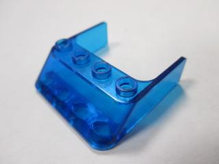 Lego Přední okno 4 × 4 × 1 průhledná tmavě modrá