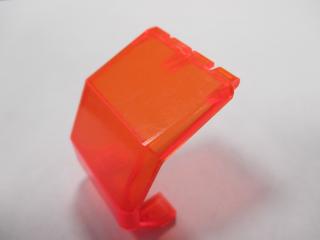 Lego Přední okno 4 × 4 × 4 1/3 helikoptéra průhledná neonově oranžová