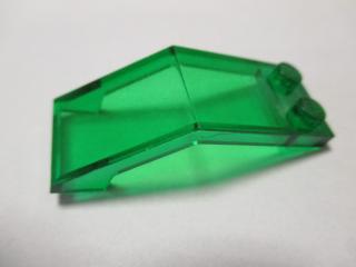 Lego Přední okno 5 × 2 × 1 2/3 průhledná zelená
