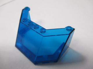 Lego Přední okno 5 × 8 × 3 průhledná tmavě modrá