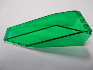 Lego Přední okno klenba 10 × 4 × 2 1/3 průhledná zelená