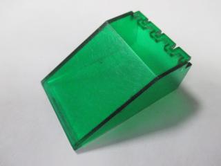 Lego Přední okno klenba 6 × 4 × 2 průhledná zelená