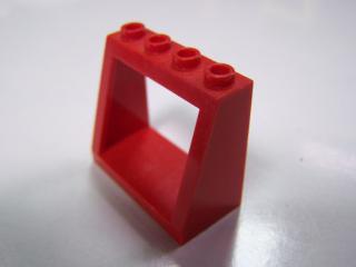 Lego Přední okno rám 2 × 4 × 3 červená