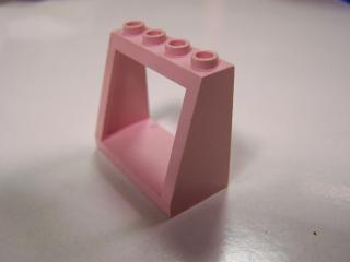 Lego Přední okno rám 2 × 4 × 3 růžová