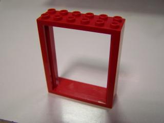 Lego Rám 2 × 6 × 6 freestyle červená