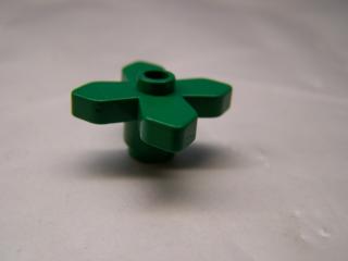 Lego rostlina kytka 2 × 2 hranaté listy zelená