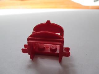 Lego Sedlo na koně s dvěma klipy červená