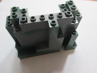 Lego Skála Obdelníková s mramorově zeleným vzorem tmavě modrošedá