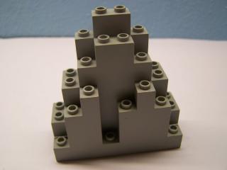 Lego Skála Trojůhelníková světle šedá