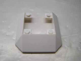 Lego Sklon dvojitý 6 × 6 vlaková střecha bílá