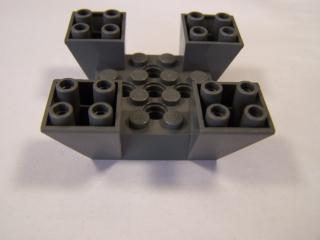 Lego Sklon otočený 65 6 x 6 x 2 nádvoří s výřezy tmavě modrošedá