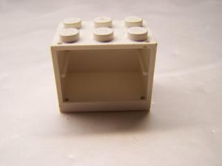 Lego skříň 2 × 3 × 2 plné nopy bílá
