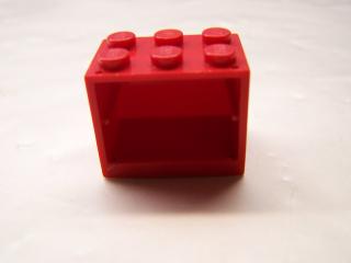 Lego skříň 2 × 3 × 2 plné nopy červená