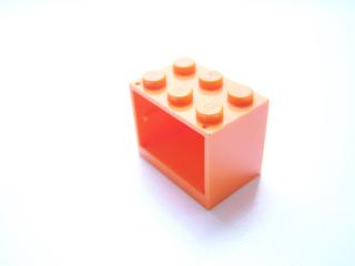 Lego skříň 2 × 3 × 2 plné nopy oranžová