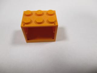 Lego skříň 2 × 3 × 2 plné nopy středně oranžová