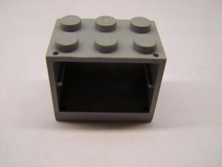Lego skříň 2 × 3 × 2 plné nopy světle modrošedá