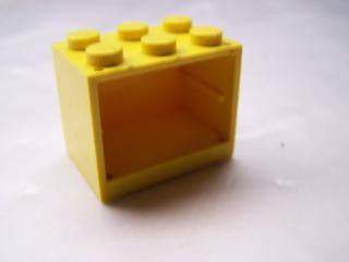 Lego skříň 2 × 3 × 2 plné nopy žlutá