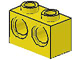 Lego Technic Brick 1 × 2 s dvěma otvory žlutá