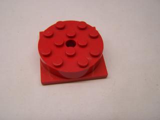 Lego Točna 4 × 4 čtyřhraná základna s vrchem červená