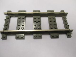 Lego Vlaková kolej 9V rovná tmavě šedá