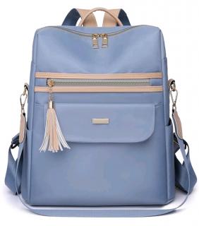 Dámský městský nylonový batoh 2v1 Barva: Modrá