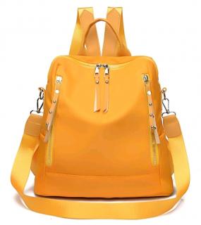 Dámský městský nylonový batoh 2v1 Barva: Žlutá