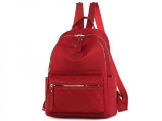 Dámský městský nylonový batoh Barva: Červená